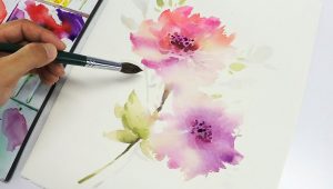 300x170 Tag Lotus Flower Watercolor Painting - Lotus Flower Watercolor