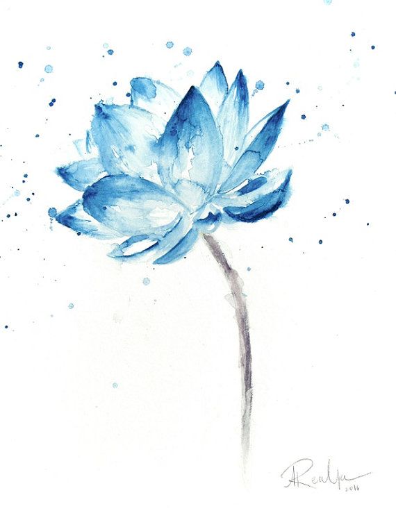 570x736 Lotus Print, Lotus Painting, Lotus Flower Wall Art, Lotus - Lotus Watercolor