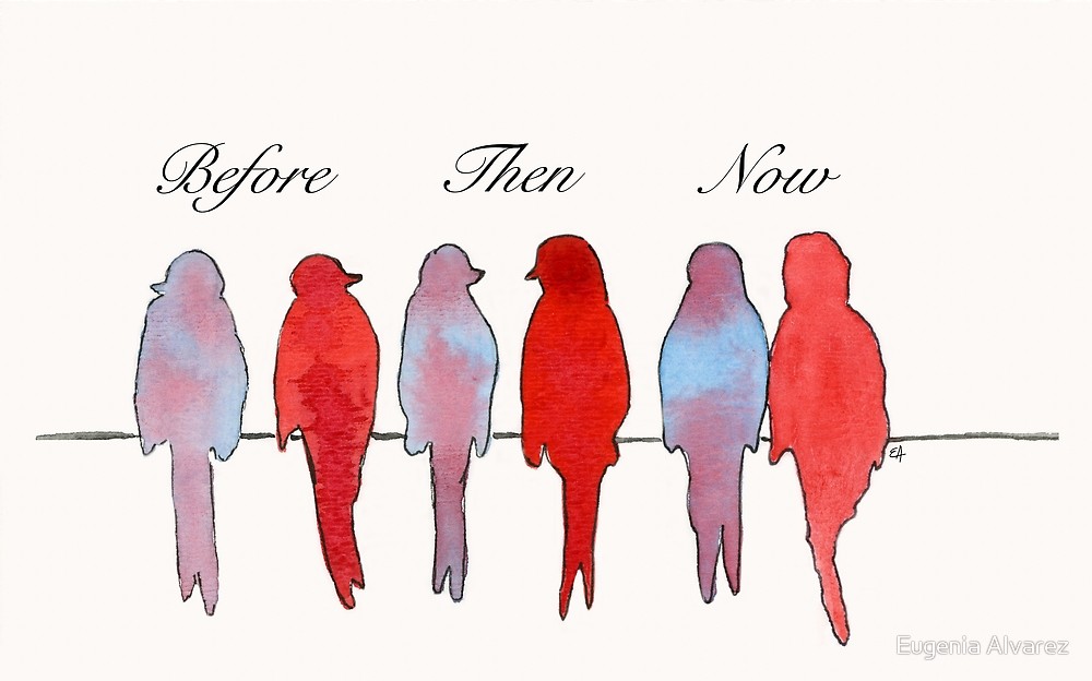 1000x624 Love Birds Watercolor Painting Art Print Fine Art Print From - Love Birds Watercolor