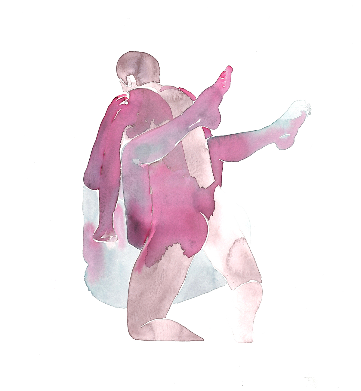 1200x1302 Make Love - Love Watercolor