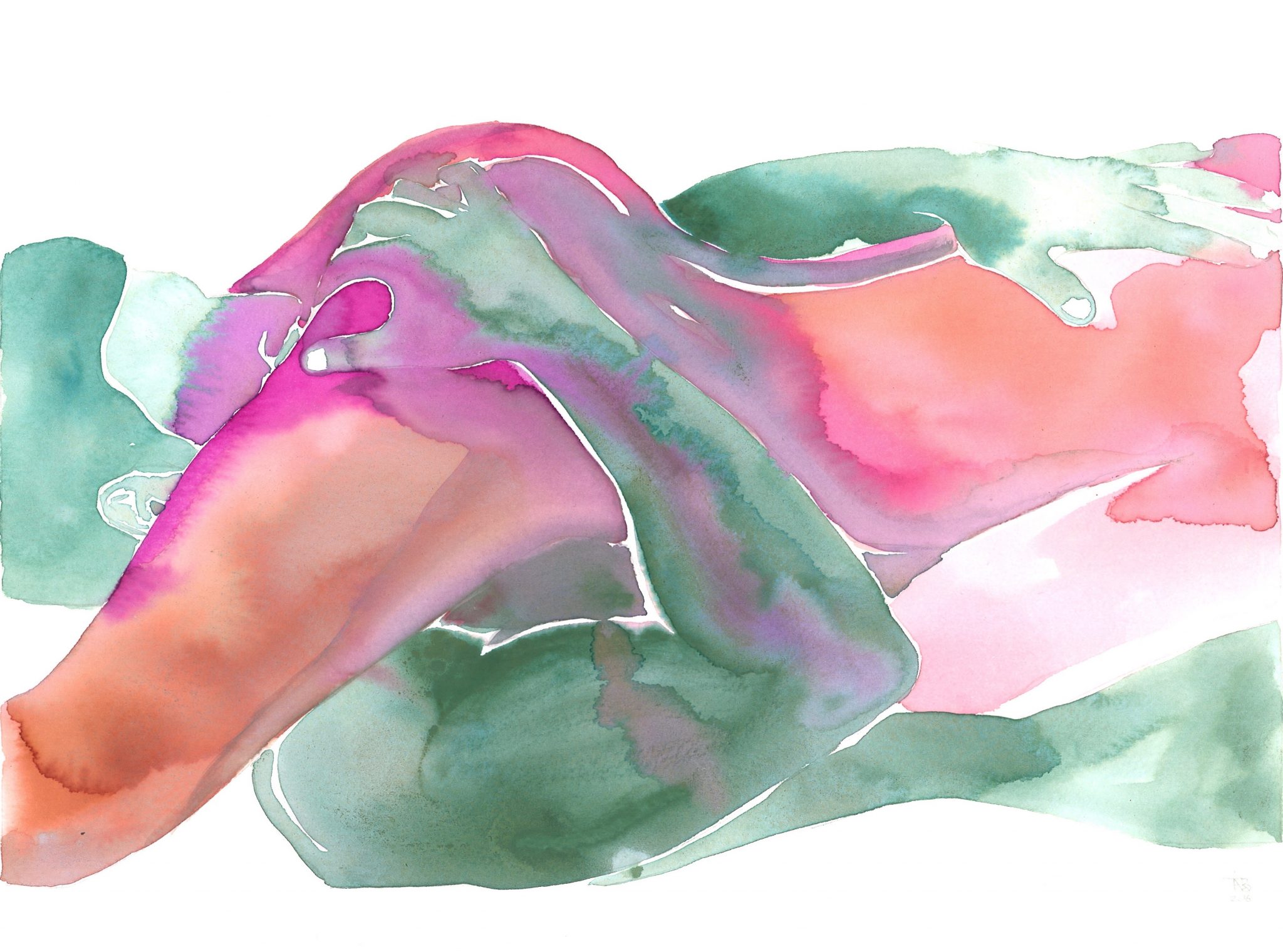 2048x1520 Make Love - Love Watercolor