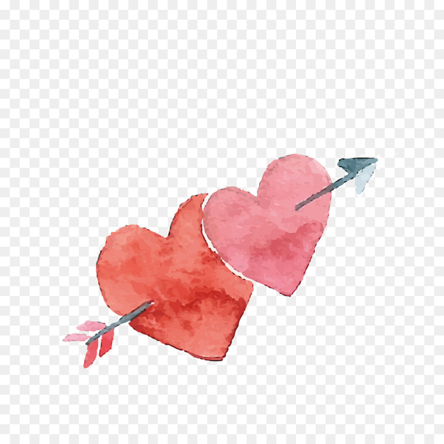 900x900 Heart Valentines Day Watercolor Painting - Love Watercolor