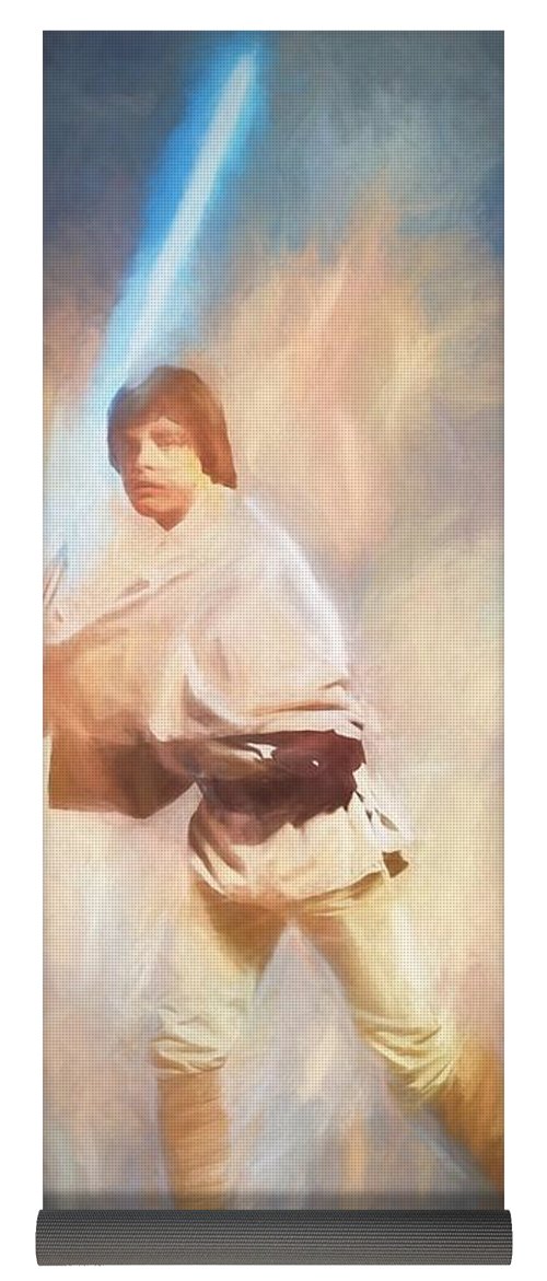 500x1171 Luke Skywalker Watercolor Yoga Mat For Sale By Dan Sproul - Luke Skywalker Watercolor