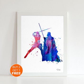 354x354 Shop Star Wars Art Print On Wanelo - Luke Skywalker Watercolor