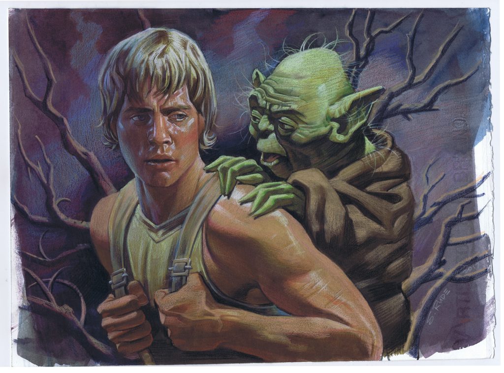 1024x758 Steve Rude Luke Skywalker There Is No Try Painting Watercolor - Luke Skywalker Watercolor