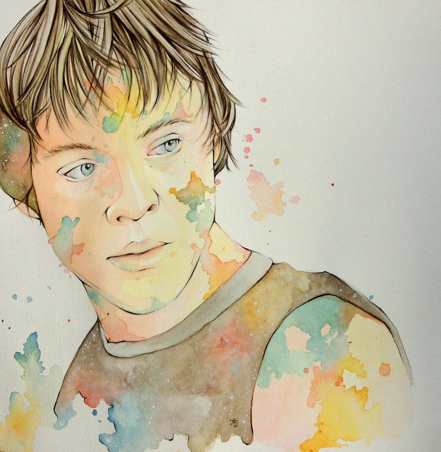 883x904 Young Luke Skywalker By I Dud - Luke Skywalker Watercolor