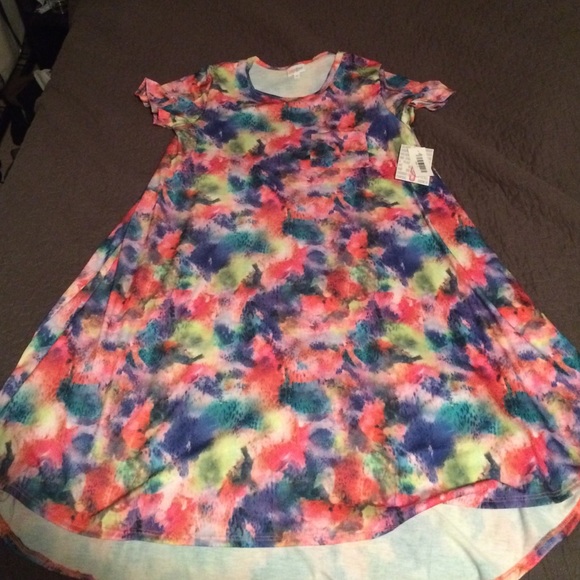 580x580 Lularoe Dresses Nwt Carly Rare Watercolor Print Poshmark - Lularoe Watercolor