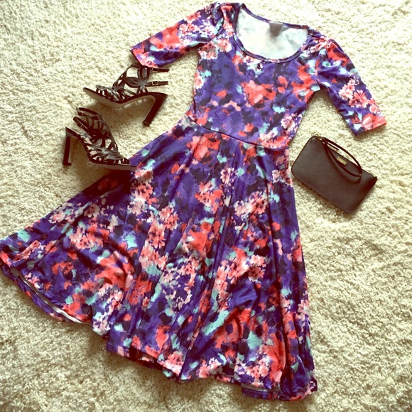 580x580 Lularoe Dresses Sale Floral Watercolor Printed Nicole Poshmark - Lularoe Watercolor