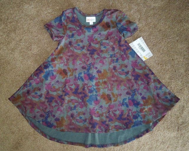 640x511 Lularoe Scarlett Size 2 Dark Gray Watercolor Floral Print! Pretty - Lularoe Watercolor