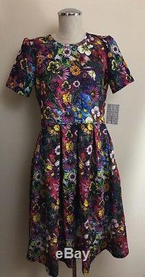 210x400 Nwt Lularoe L Large Amelia Watercolor Tie Dye Flower Floral - Lularoe Watercolor