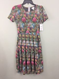 225x300 Lularoe Amelia Dress Small Watercolor Floral Pink Ebay - Lularoe Watercolor