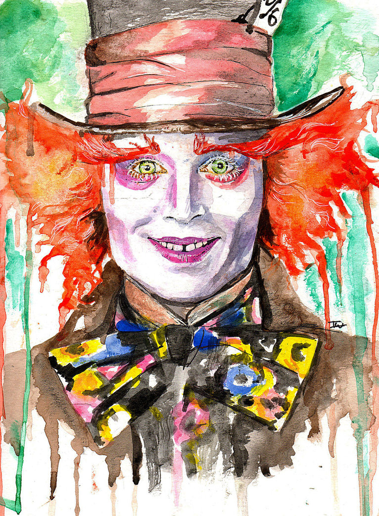 766x1043 The Mad Hatter By Isabellewallgren - Mad Hatter Watercolor
