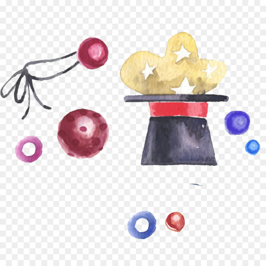 900x900 Circus Watercolor Painting - Magic Watercolor