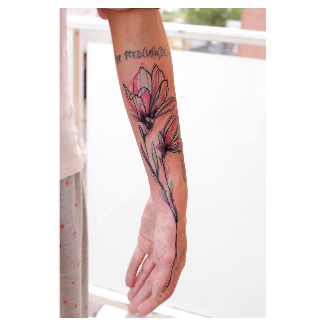1080x1080 Magnolia Flower Tattoo Best Tattoo Ideas Gallery - Magnolia Watercolor Tattoo
