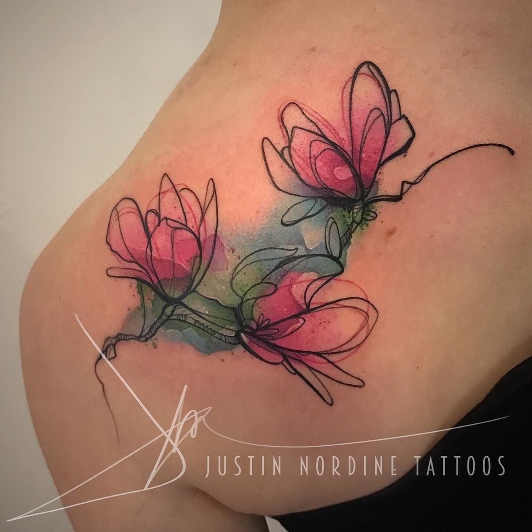 1080x1080 Magnolia Flowers. Tattoo Magnolia Flower, Magnolia - Magnolia Watercolor Tattoo