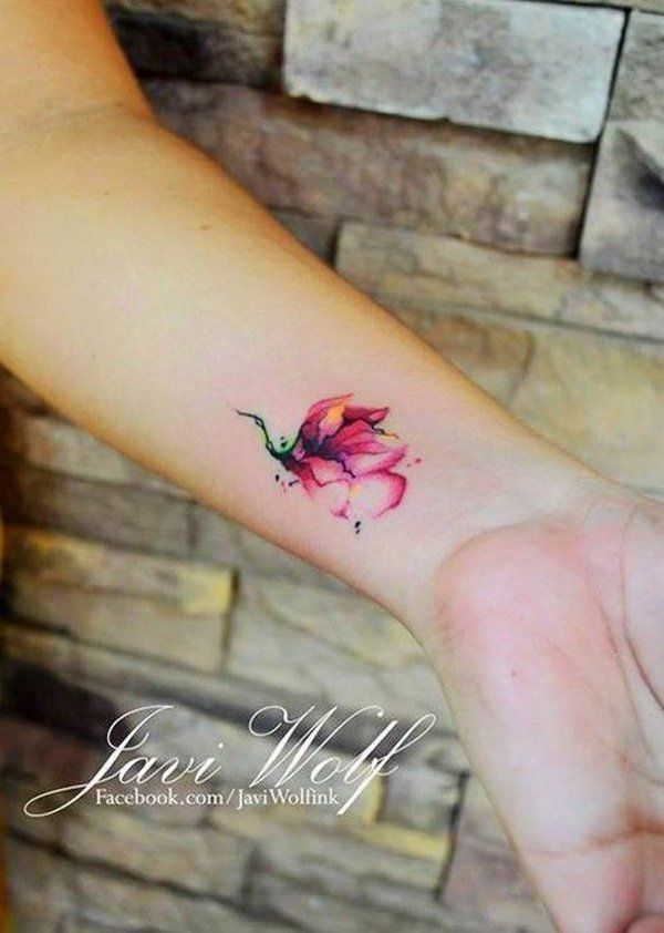 600x842 Magnolia Flower Tattoos Tattoos For Girls - Magnolia Watercolor Tattoo