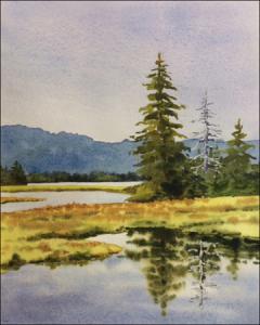 240x300 Original Watercolor Paintings Of Maine By Geraldine Mckeown The - Maine Watercolor