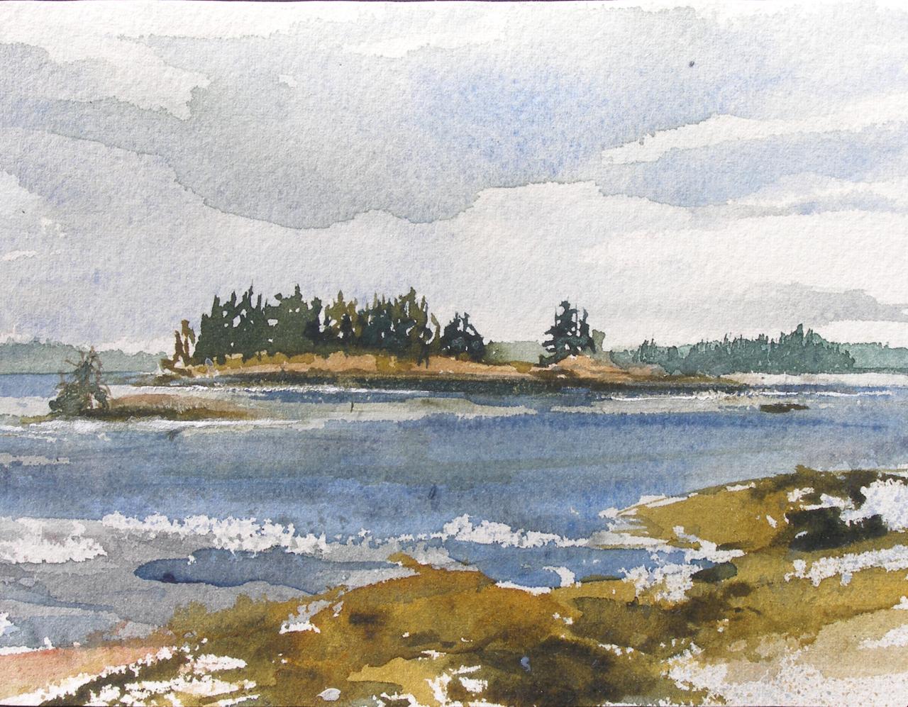 1280x997 Watercolor Annemie Curlin - Maine Watercolor