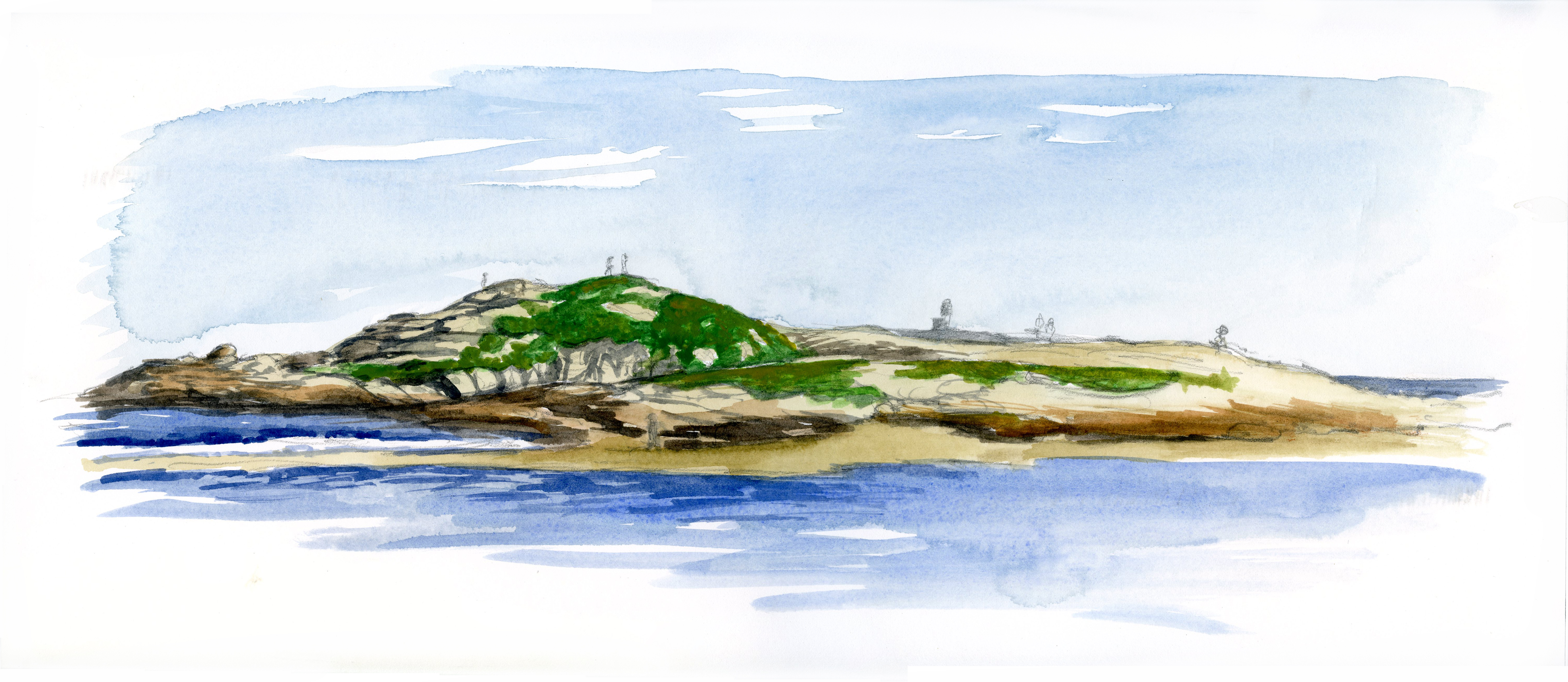 6002x2610 Watercolor Paintings - Maine Watercolor