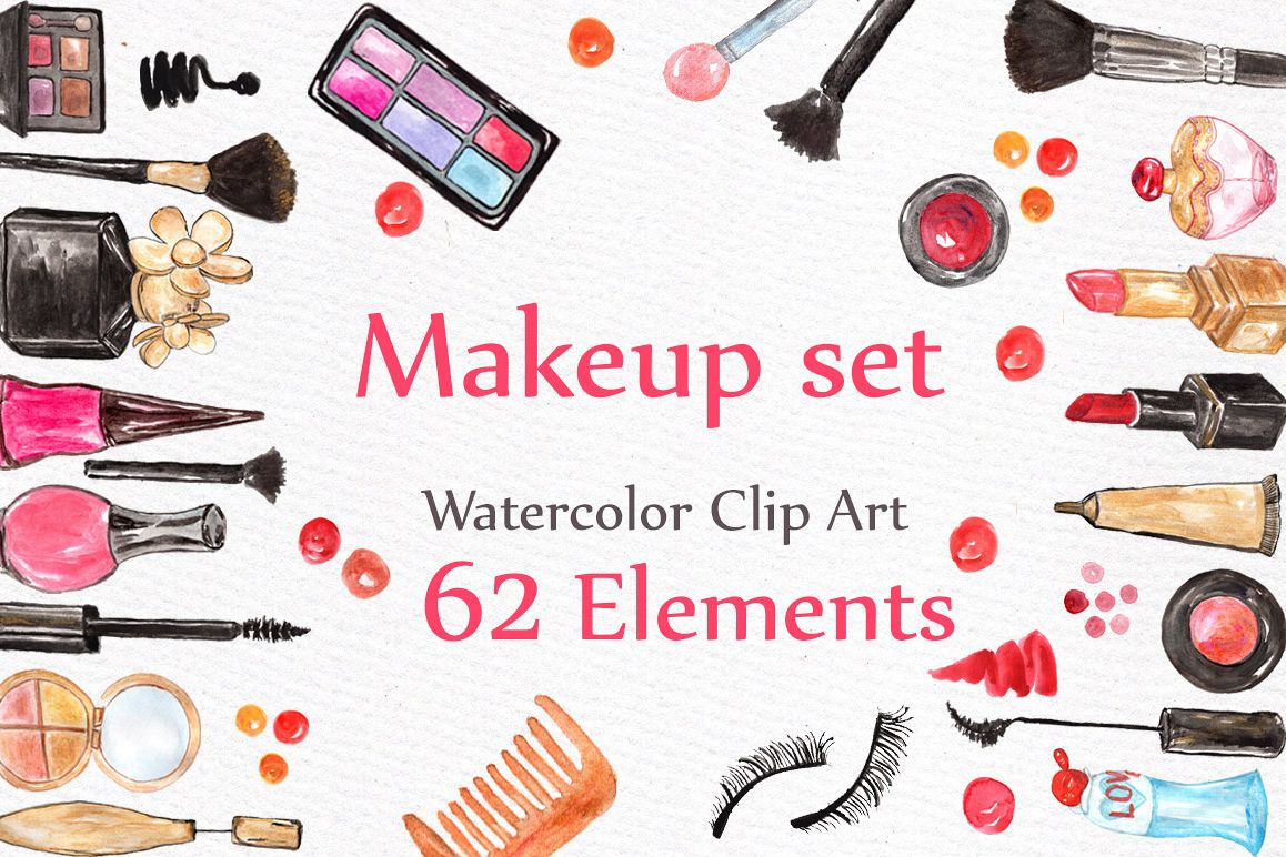 1158x772 Watercolor Makeup Set - Makeup Watercolor