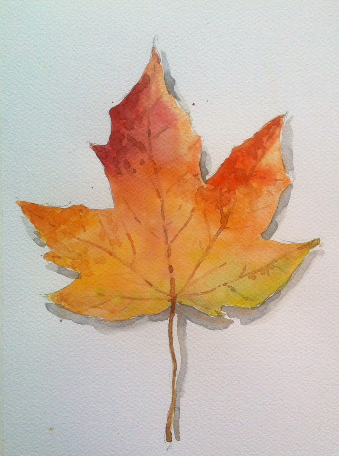 1100x1478 Watercolor Fall Autumn Leaf Maple Leaves - Maple Leaf Watercolor
