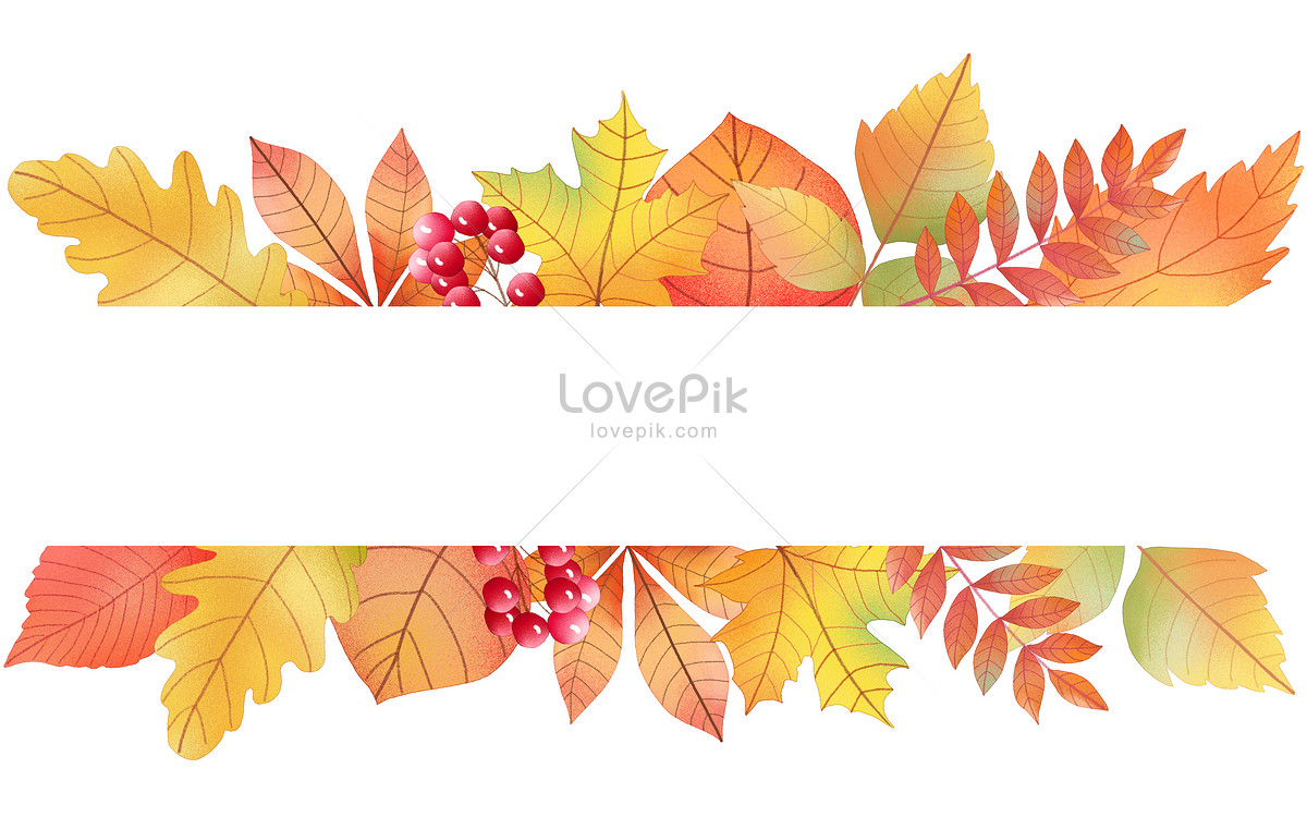 1200x750 Autumn Watercolor Maple Leaf Decoration Frame Illustration - Maple Watercolor