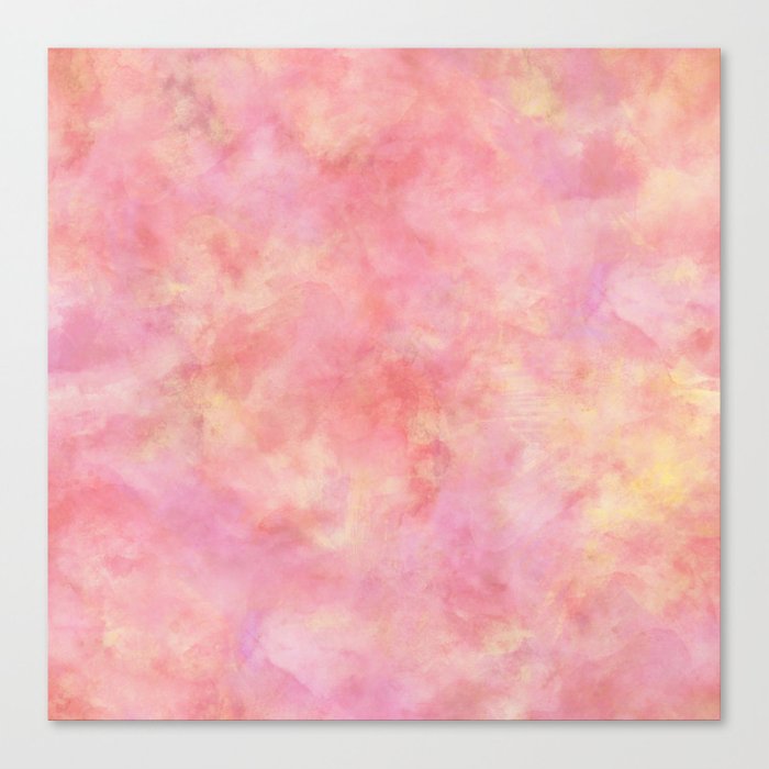700x700 Blush Pink Amp Peach Marble Watercolor Texture Canvas Print By - Marble Watercolor