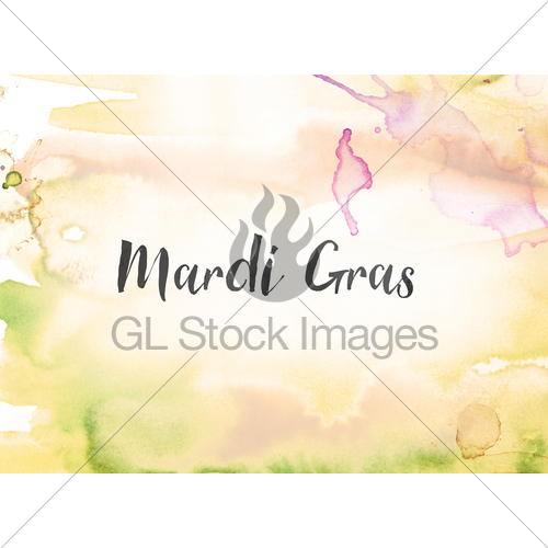 500x500 Mardi Gras Concept Watercolor And Ink Painting Gl Stock Images - Mardi Gras Watercolor