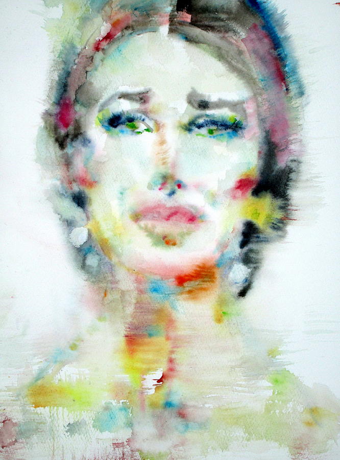 666x900 Maria Callas - Maria Watercolor