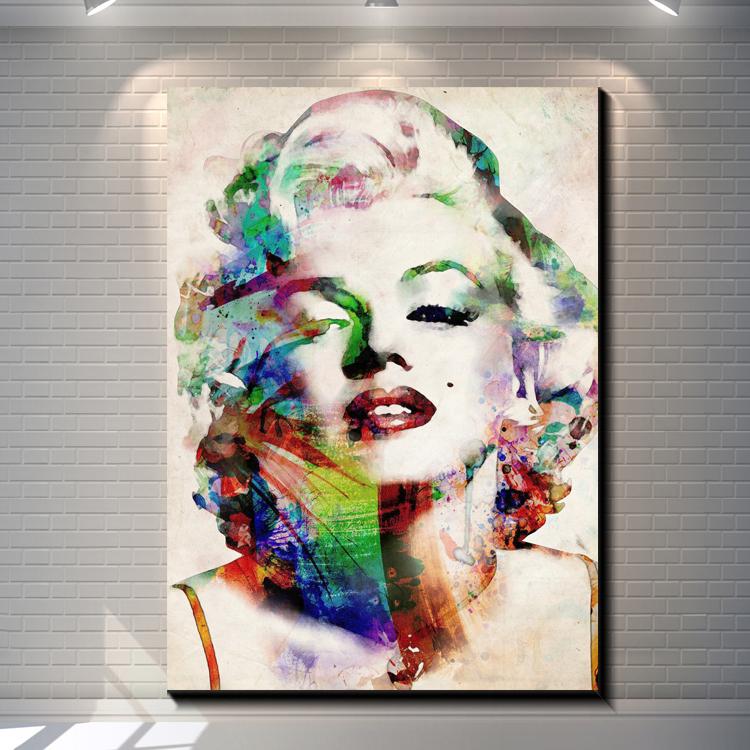 750x750 2018 Marilyn Monroe Watercolor Painting Pictures Abstract Art - Marilyn Monroe Watercolor