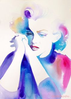236x329 54 Best Marilyn Watercolor Images Marilyn Monroe - Marilyn Monroe Watercolor