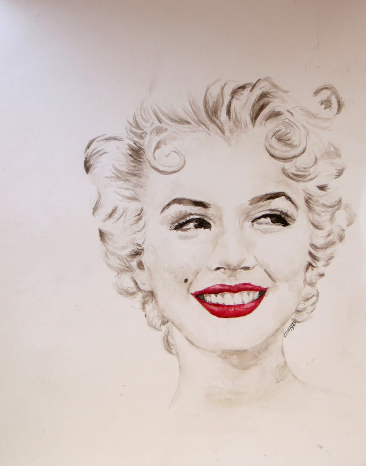1257x1600 Captured Colors Marilyn Monroe - Marilyn Monroe Watercolor