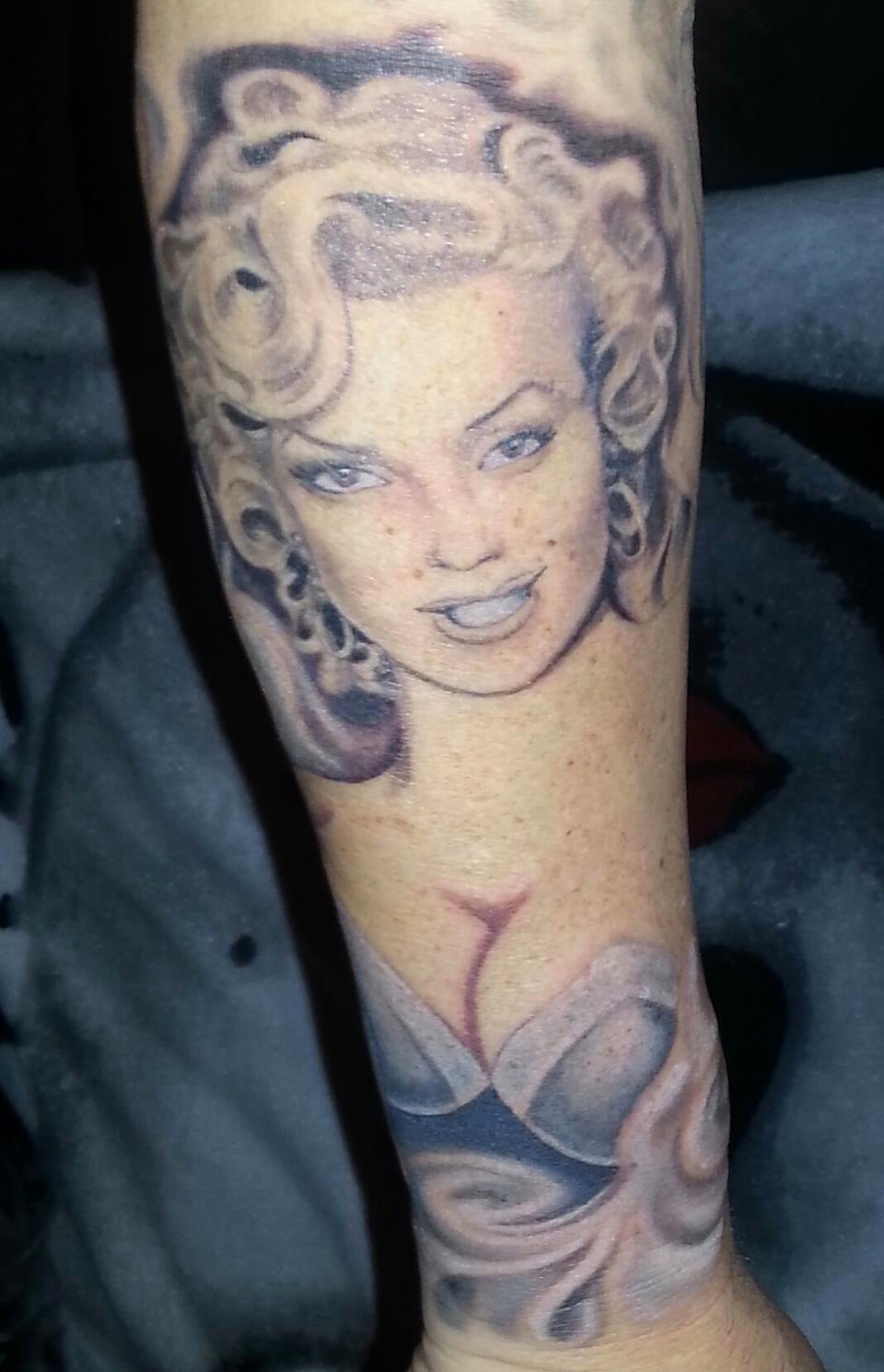 960x1489 Inappropriate Tattoo - Marilyn Monroe Watercolor Tattoo