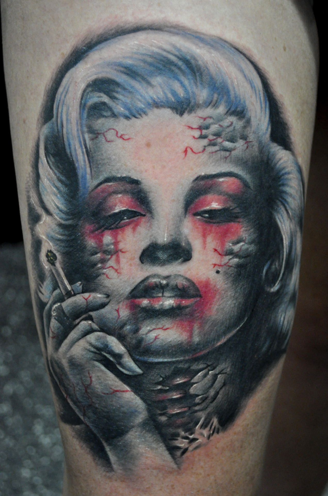 1272x1920 Marilyn Monroe Tattoos - Marilyn Monroe Watercolor Tattoo