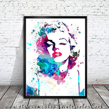 354x354 Shop Marilyn Monroe Portrait On Wanelo - Marilyn Monroe Watercolor Tattoo