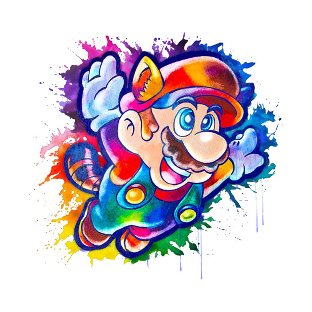 630x630 Mario Watercolor - Mario Watercolor