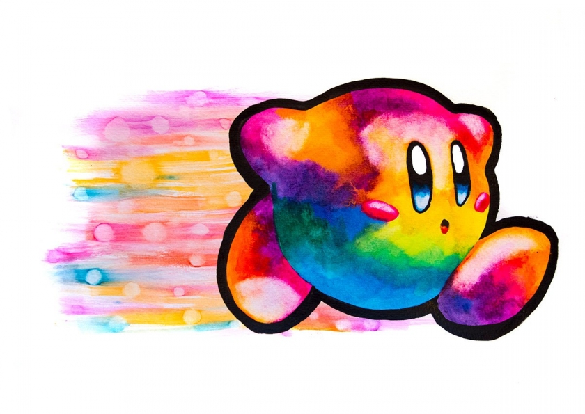 840x595 Fan Makes Beautiful Watercolor Art Of Zelda, Mario, And More - Mario Watercolor
