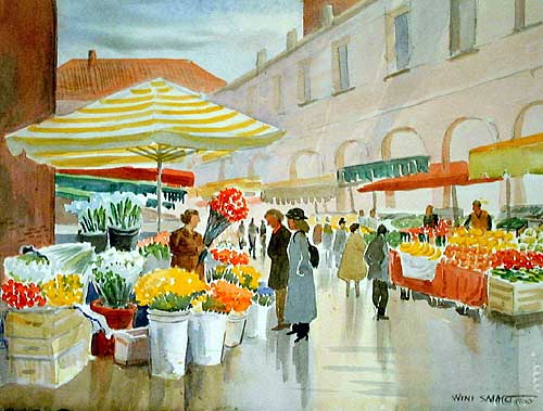 500x379 Wini Smart Watercolors Italy Smart Studio - Market Watercolor
