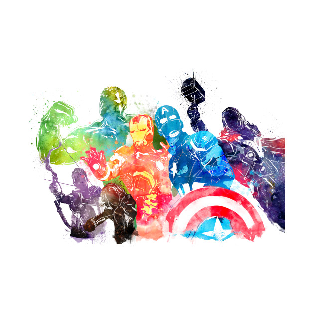 630x630 Avengers Watercolor - Marvel Watercolor
