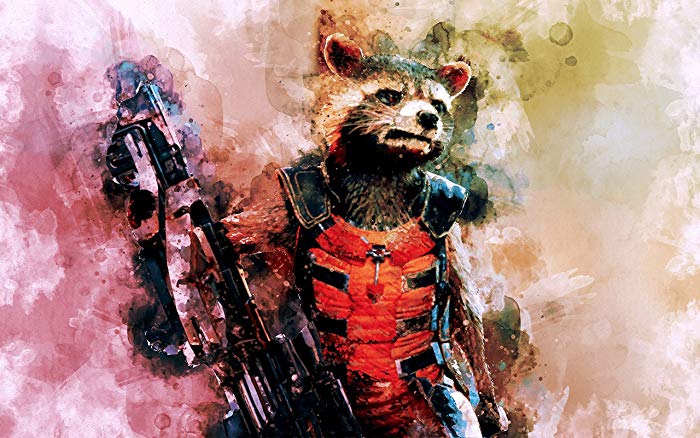 700x438 Rocket Raccoon - Marvel Watercolor