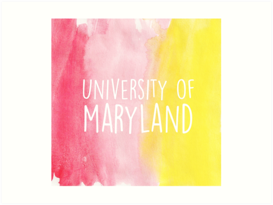 549x413 University Of Maryland - Maryland Watercolor