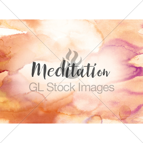 500x500 Meditation Concept Watercolor And Ink Painting Gl Stock Images - Meditation Watercolor