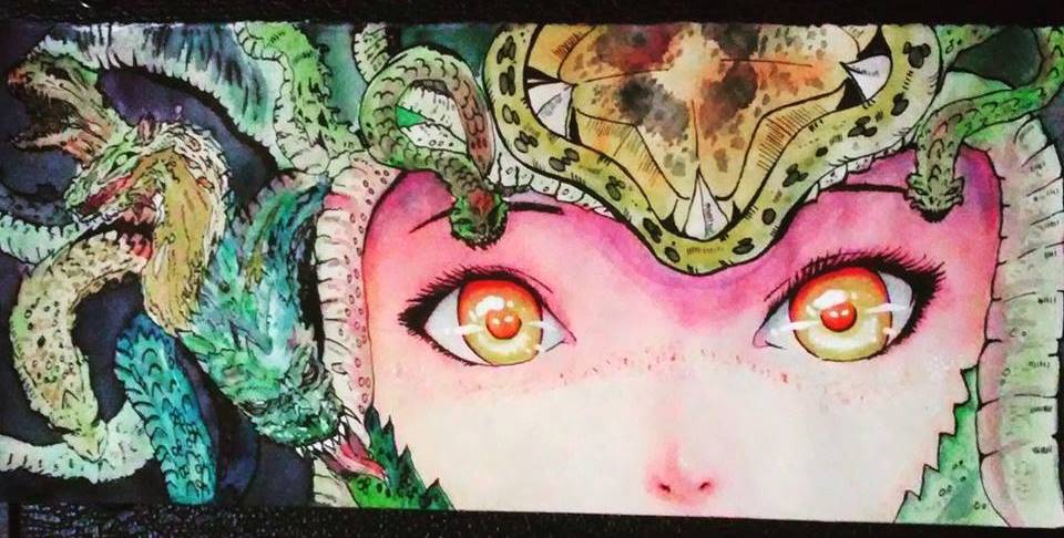 960x486 Medusa Watercolor By Hailengum - Medusa Watercolor