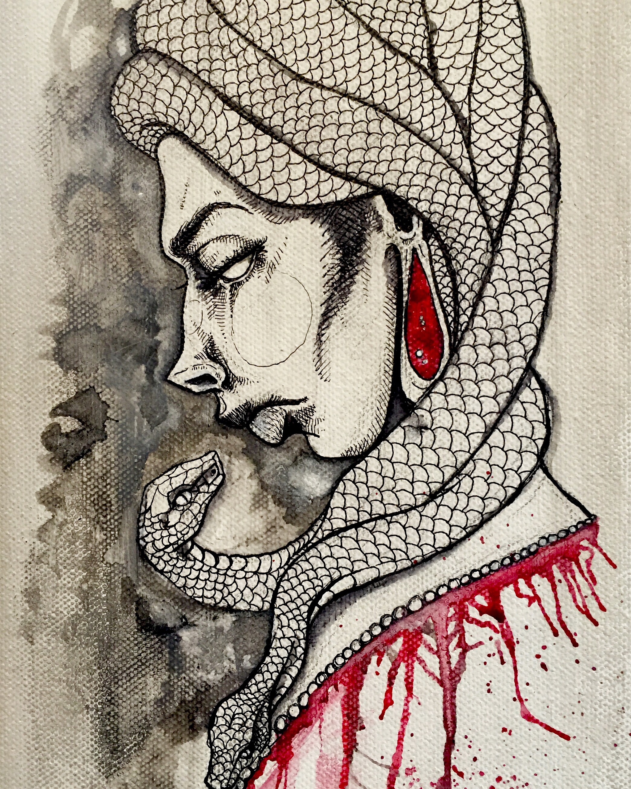 2089x2611 Medusa Watercolor - Medusa Watercolor