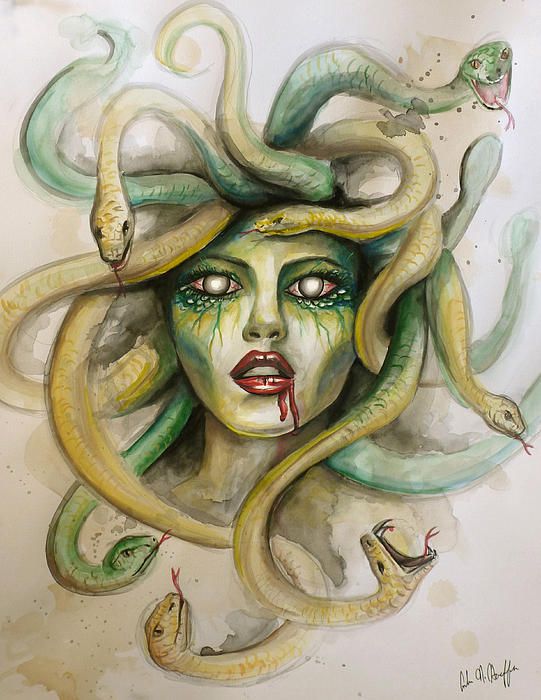 Medusa Watercolor At Explore Collection Of Medusa Watercolor 