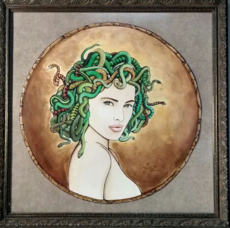 460x456 Medusa - Medusa Watercolor