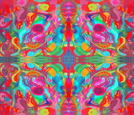 470x403 Abstract Medusa Watercolor Fabric - Medusa Watercolor