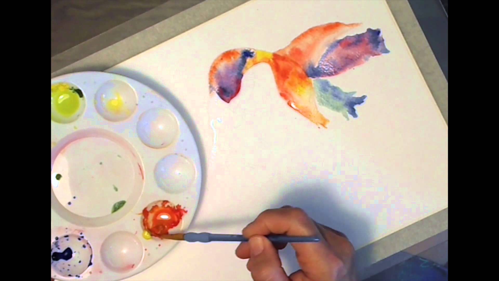 1920x1080 How To Paint A Colorful Watercolor Mermaid - Mermaid Paintings Watercolor