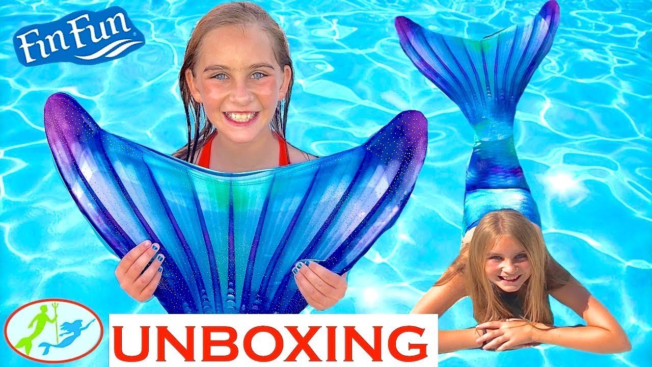 1280x720 The Unboxing Of A Fin Fun Mermaid Tail ~ Watercolor Waves - Mermaid Tail Watercolor