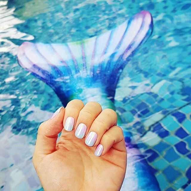 640x640 Ever Matched Your Nails To Your Mermaid Tail These Beautiful Hues - Mermaid Tail Watercolor